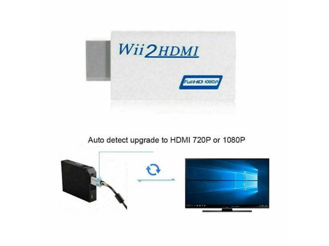 Weastlinks 1080P Wii To HDMI-compatible Converter Wii2HDMI Converter Audio  Output Adapter Full HD 3.5mm Audio For PC TV Monitor Display 