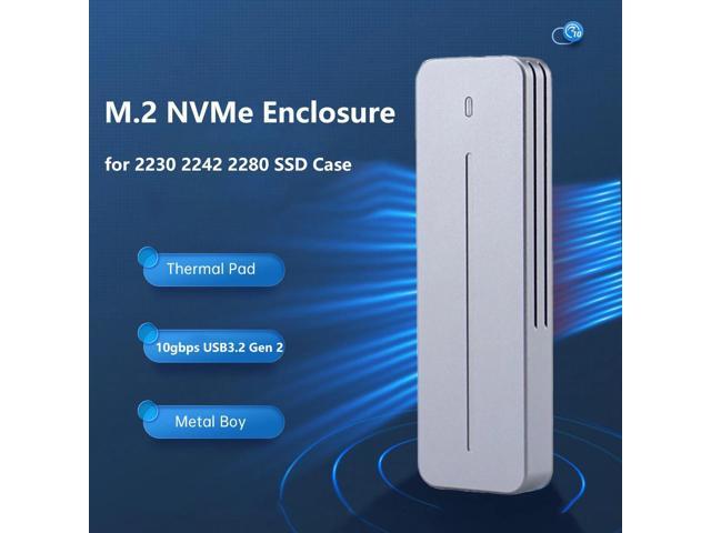 WeastlinksM.2NVMeSATASSDEnclosureUSB3.2Gen210Gbps6GbpsNGFFM-KeyB-KeyExternalAluminumM.2CaseSupport223022422280NVMe