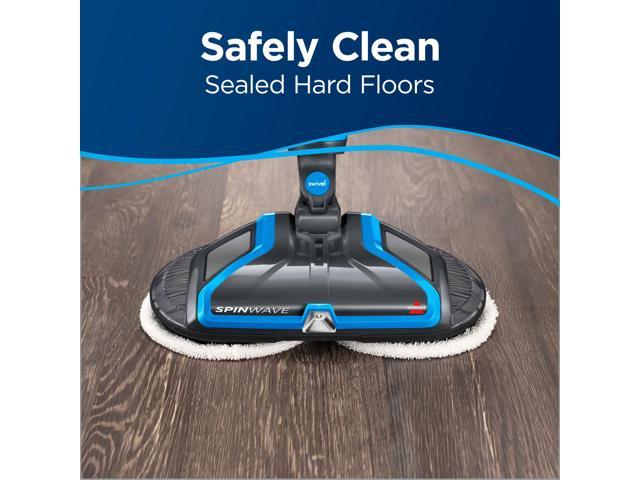 Bissell SpinWave Plus Powered Hardwood Floor Mop and Cleaner On Demand  Spray