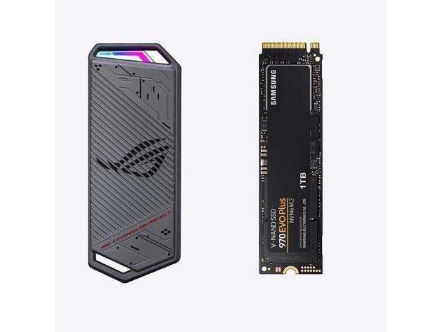 SAMSUNG 970 EVO PLUS M.2 2280 1TB PCIe Gen 3.0 x4 Internal Solid State Drive (SSD) MZ-V7S1T0B/AM&ASUS ROG Strix Arion EVA Limited Edition M.2 NVMe SSD Portable SSD Enclosure ESD-S1C EVA