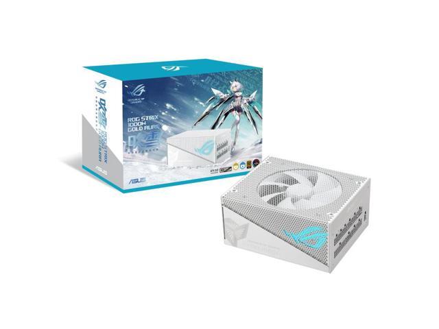 ASUS ROG STRIX 1000W Gold Aura Snow Edition, 80+ Gold Certification ...