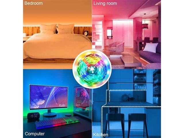 Plastic 150-LED SMD3528 24W RGB IR44 Light Strip Set with IR Remote Controller (White Lamp Plate)<br />