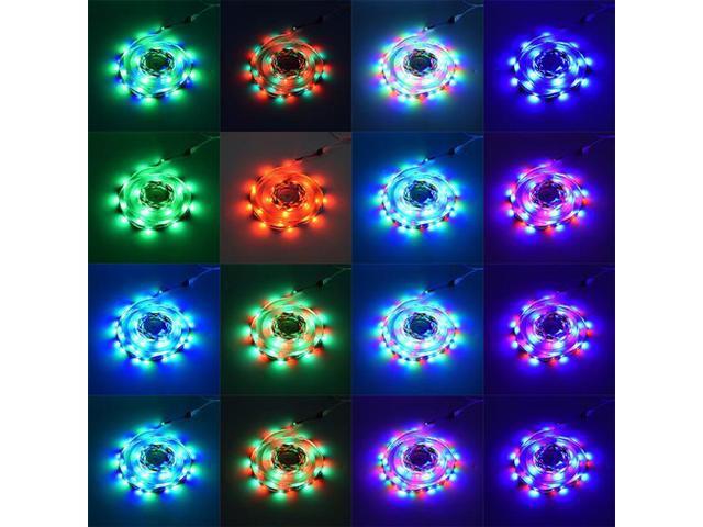 Plastic 150-LED SMD3528 24W RGB IR44 Light Strip Set with IR Remote Controller (White Lamp Plate)<br />