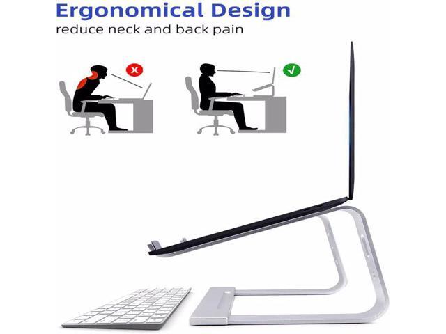 Laptop Stand, Computer Stand for Laptop, Aluminium Laptop Riser, Ergonomic Laptop Holder Compatible with MacBook Air Pro, Dell XPS, More 10-17 Inch Laptops Work from Home
