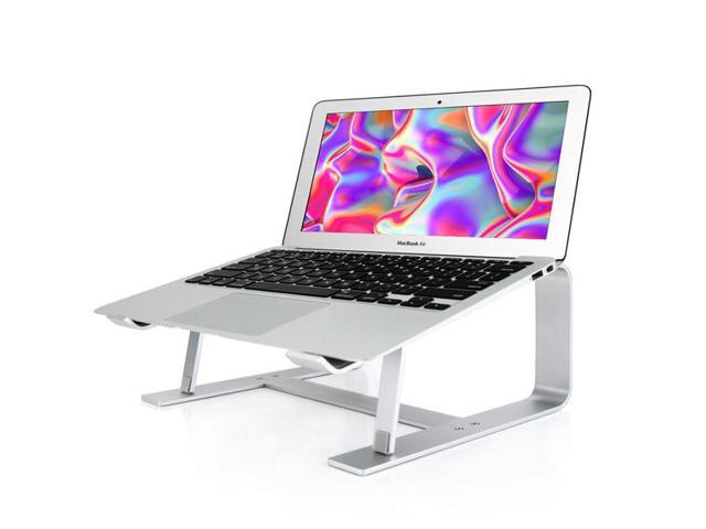 Laptop Stand, Computer Stand for Laptop, Aluminium Laptop Riser, Ergonomic Laptop Holder Compatible with MacBook Air Pro, Dell XPS, More 10-17 Inch Laptops Work from Home-Sliver<br />