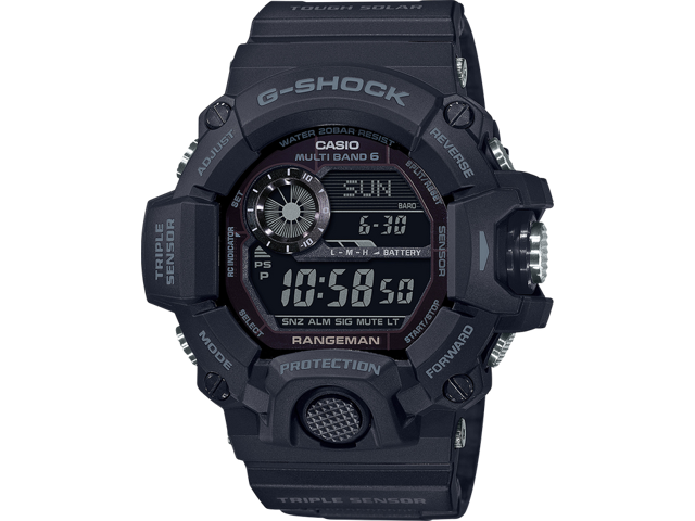 Casio G-Shock Men's GW9400-1B Solar Powered Digital Watch Black
