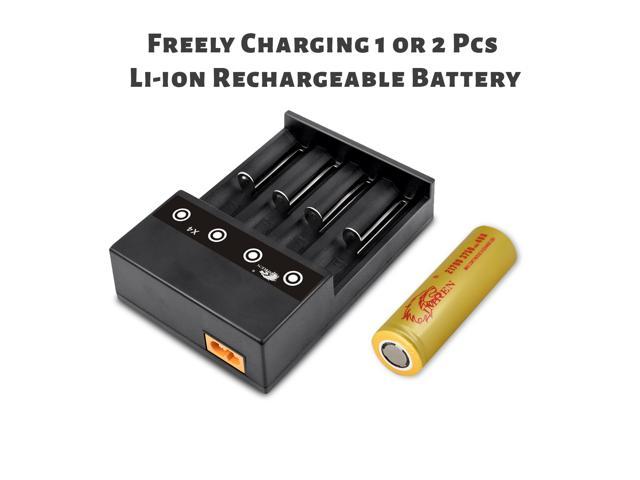 IMREN X4 18650 Battery Charger Rechargeable Batteries Li-ion Batteries ...