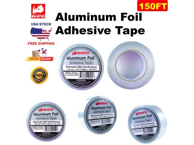 RHINO Aluminum Foil Tape1.88"x 5YD Ideal for Sealing & HVAC Heating A/C Sealing 