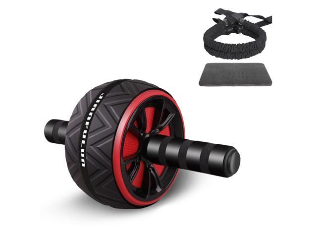 Fitness Ab Roller Wheel for Abdominal Exercises Abs Workout Equipment with Knee Pad and Jump Rope for Home Office Gym Trainer 