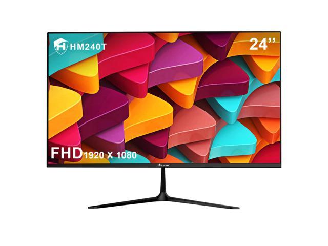 HAJAAN 24 Inch Full HD (1920X1080) WLED Flat Screen Monitor (HDMI & VGA) 75Hz Refresh Rate with Built-in Speakers, Best for Home & Office - HM240T - NEW