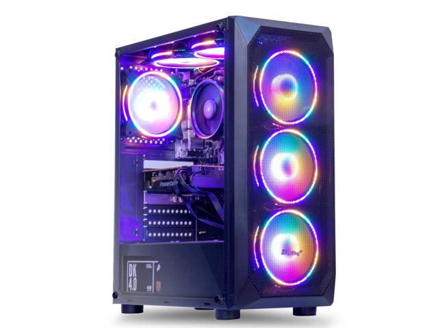 MXZ Gaming PC Computer ,AMD Ryzen 5 3500X ,RX 580,8GB DDR4, NVME M2 500GB, 5 RGB Fans, Windows 11 Pro Ready to Use, Gamer Desktop Computer (R5 3500X|
