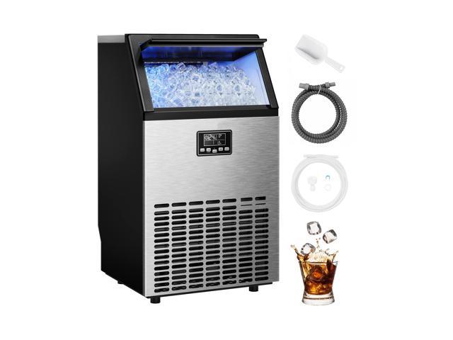 Commercial Ice Maker, Creates 150lbs in 24H, 33lbs Ice Storage Capacity ...