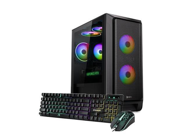 IPASON - Gaming Desktop -Intel Core i5 13th Gen 13400F upgrades to 13490F (10 Core up to 4.6GHz) - GeForce RTX 4060 - 1TB SSD NVMe - 16GB DDR5 4800MHz WIFI6 -650w- Windows 11 home - Gaming PC