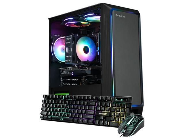 IPASON - Gaming desktop - AMD Ryzen 5 5600(6 core 3.5GHz) for free - Radeon RX 7600 8GB GDDR6 Graphics-16GB DDR4 3200MHz - 1TB M.2 NVMe - 650W PSU - Windows 11 home - WIFI - Gaming PC