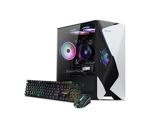 HUIJINSHANG-Gaming desktop-AMD Ryzen 5 5500 6C12T 3.6GHz - 16GB DDR4  3200MHz - 1TB M.2 NVMe - 600W PSU - Windows 11 home - WIFI - Gaming PC (5500+RTX3060Ti)  