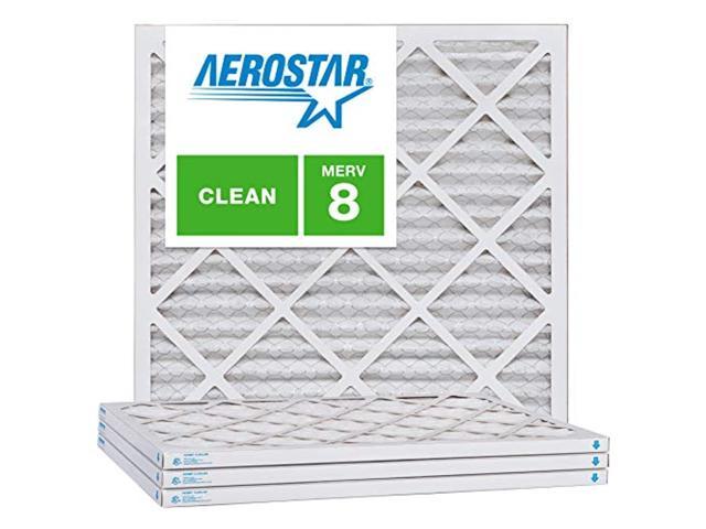 Pack of 6 16x25x1 MERV 8 Aerostar Pleated Air Filter Made in the USA 