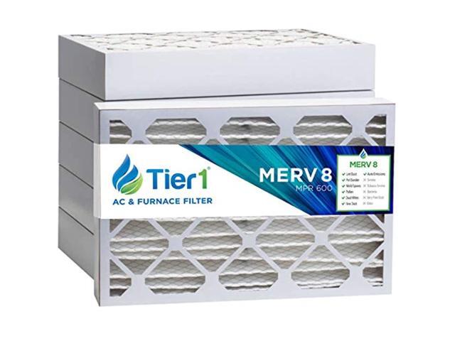 Tier1 12x20x4 Merv 8 Pleated Dust & Pollen AC Furnace Air Filter 6 Pack Tier1 12x20x4 Merv 8 Pleated Dust & Pollen AC Furnace Air Filter 6 Pack