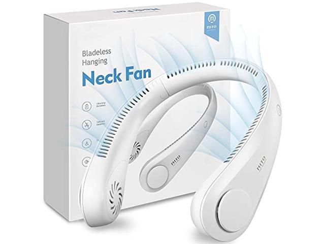 Portable Neck Fan Leafless Cooling Rechargeable USB Personal Air Conditioner Fan 