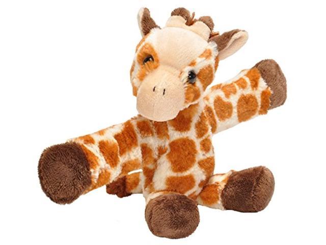 wild republic huggers giraffe plush toy, slap bracelet, stuffed animal,  kids toys, 8 inches 