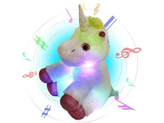 unicorn night light plush