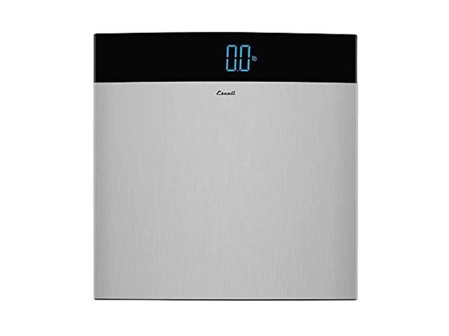 Photo 1 of escali s200 extra large stainless steel bathroom body scale, lcd digital display, 440lb capacity, stainless steel