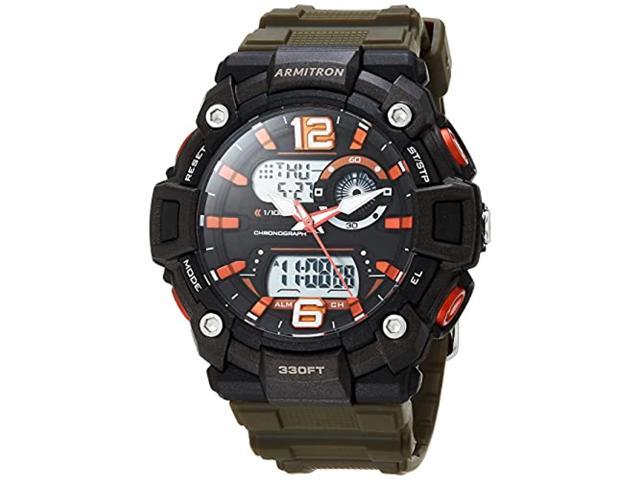 armitron sport men's analog-digital chronograph resin strap watch, 20/5461