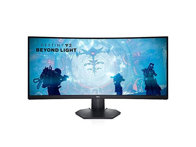 dell s3422dwg - 34-inch wqhd (3440 x 1440) 21:9 144hz curved gaming monitor, hdr 400, 1800r curvature, 2ms grey-to-grey response time (extreme mode), 16.7 million colors, black (latest model)