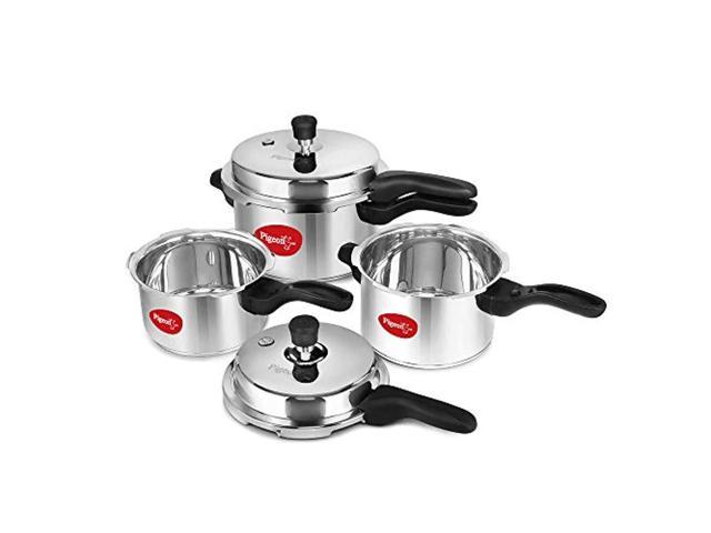 pressure cooker stainless steel combo