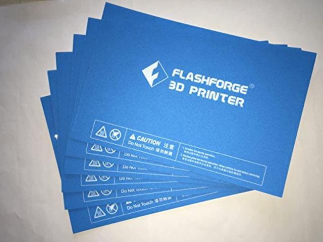 flashforge hp-00057 platform sticker for creator pro and dreamer, 6 pcs kit (pack of 6)