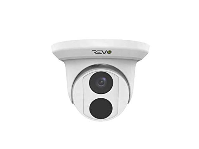 revoamerica 4k (8mp) fixed lens ip turret camera - 100' night vision, h.265 compression, true wdr, smart ir, 3dnr, ip 67 weather resistant