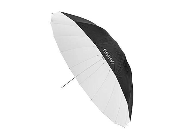 6 feet Fovitec StudioPRO Professional Strobe Speedlight Flash Reflector Silver Black Reflective Parabolic Umbrella