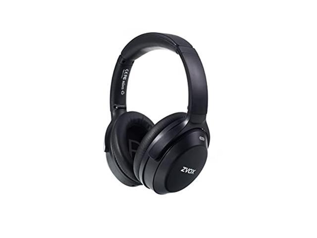 zvox av52 noise cancelling headphones with accuvoice technology (black)