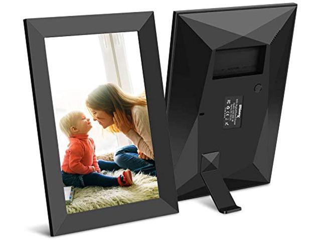 Scishion 8inch 16G WiFi Digital Photo Frame with HD IPS Display Touch Screen Share Moments Instantly via Frameo App from Anywhere 