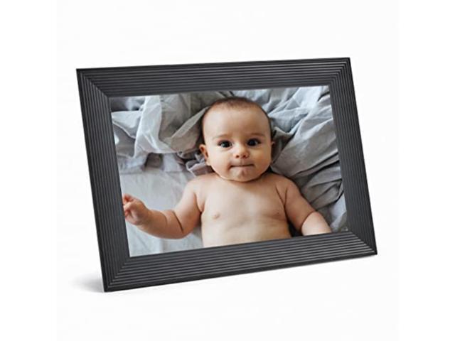 aura carver luxe hd smart digital picture frame 10.1 inch (oprah's favorite things 2021) - gravel