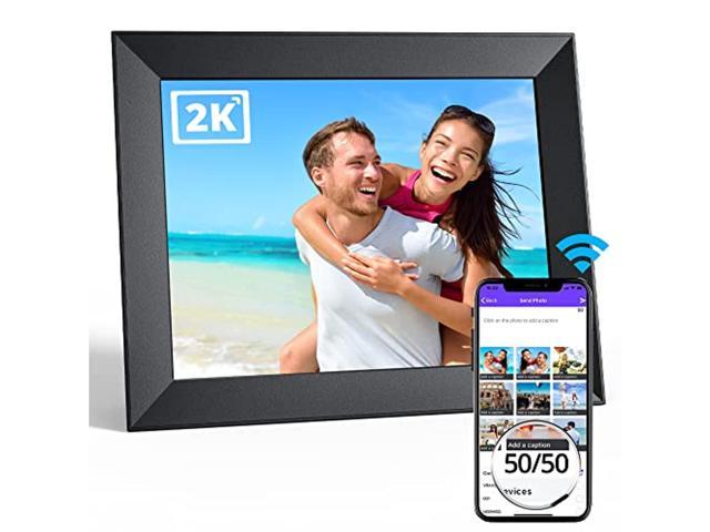 To emphasize boiler white dragontouch 10 inch wifi digital picture frame, 2k auto-rotate touch screen  digital photo frame, built-in rechargeable battery, share photos via app,  email, cloud in a minute - Newegg.com