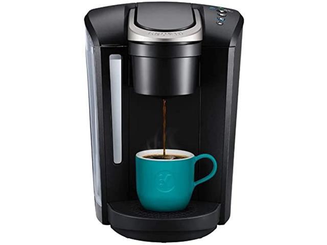 k-select coffee maker, single serve k-cup pod coffee brewer, with strength control and hot water on demand,1pack/ matte black