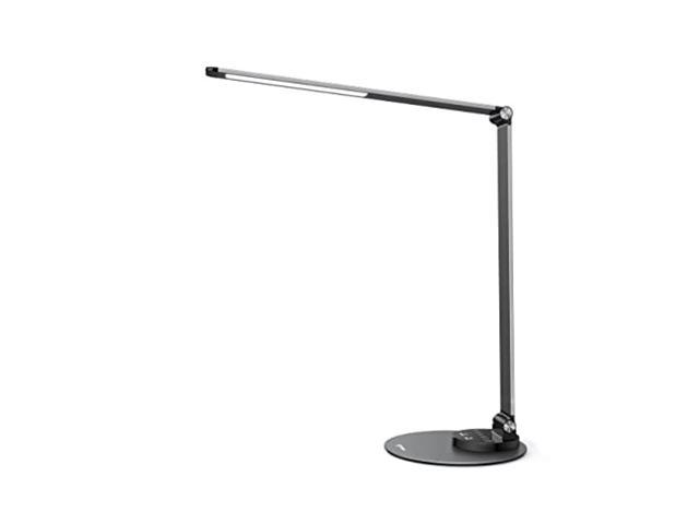 Student LED Desk Lamp Reading and Craft Floor Lamp Dimmable with Touch Switch USB Folding Table Lamp,Green 
