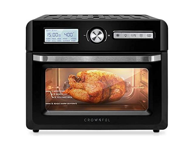 CROWNFUL 19 Quart Air Fryer Toaster Oven, 10-in-1 Countertop Oven