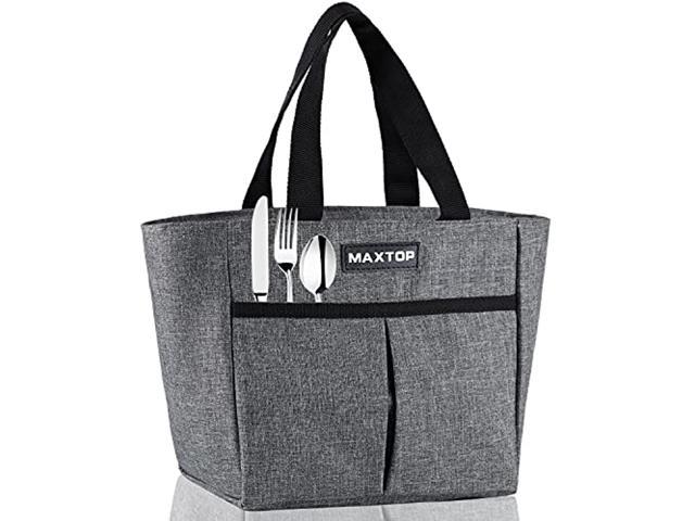 Photo 1 of maxtop lunch bags for women,insulated thermal lunch tote bag,lunch box with front pocket for office work picnic shopping