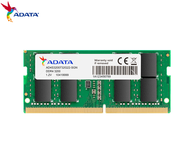 ADATA DDR4 8GB 3200MHz MT/s (PC4-25600) SODIMM 260-pin 1.2V laptop memory module