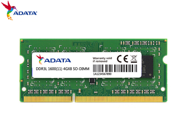 ADATA DDR3L 8GB 1600MHz MT/s (PC4-12800) SODIMM 204-pin 1.35V laptop memory module