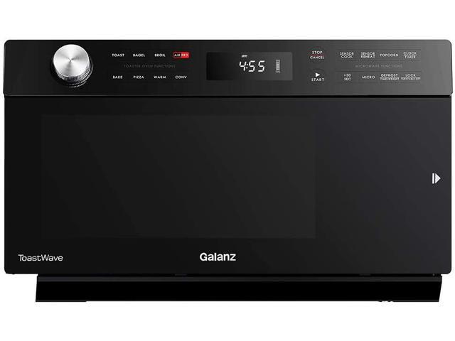  Galanz GTWHG12S1SA10 4-in-1 ToastWave with TotalFry 360,  Convection, Microwave, Toaster Oven, Air Fryer, 1000W,1.2 Cu.Ft, LCD  Display, Cook, Sensor Reheat, Stainless Steel : Home & Kitchen