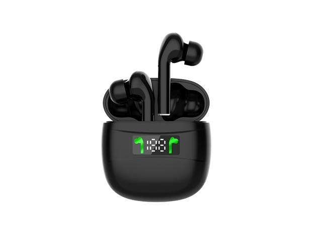 True Wireless Earbuds Bluetooth Headphones Touch Control with Wireless Charging Case IPX5 Waterproof TWS Stereo Earphones in-Ear Built-in Mic Headset Premium Deep Bass for Sport