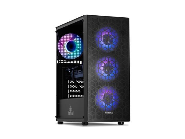 YEYIAN Shoge Gaming PC Desktop INTEL Core i5 13400F, RTX 4070, 1TB NVMe  SSD, 16GB DDR4 3200, 650W Gold PSU, 120mm AIO, AC Wi-Fi, Window 11 64bit