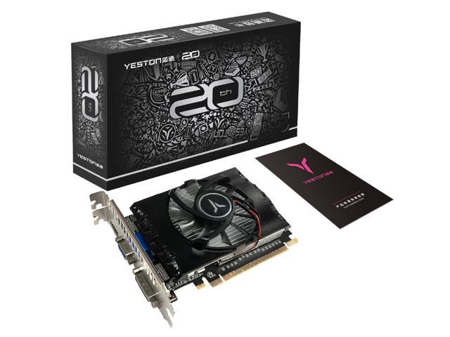 Yeston GeForce GT 730 4GB DDR3 Graphics cards Nvidia PCI Express 2.0 Desktop computer PC DVI-D +VGA+ HDMI-compatible video gaming graphics card
