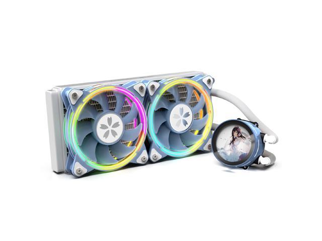 Yeston * zeaginal Sakura 240 integrated CPU supports Intel / AMD platform PWM temperature control fan water cooling radiator ARGB  synchronous fan