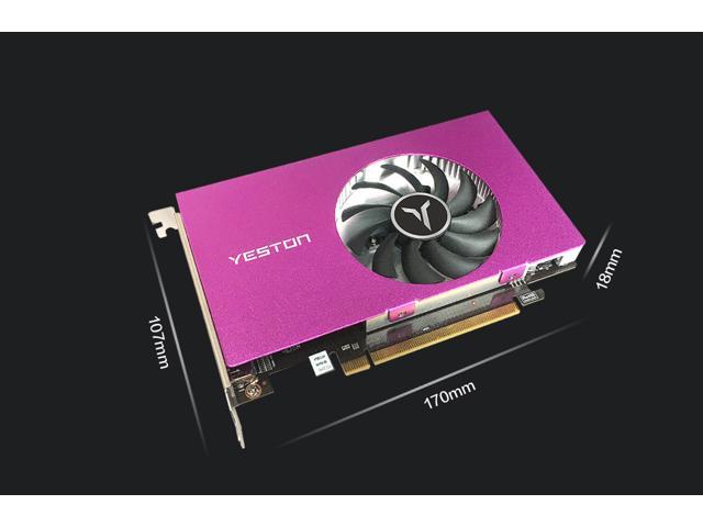 Yeston Radeon RX550 4GB GDDR5 1183MHz 512processors PCIExpress 3.0  DirectX12 Single Slot 4*HDMI compatible graphics card of Desktop