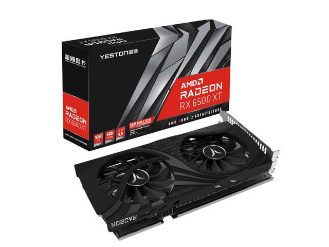 Yeston Radeon RX 6500 XT 4GB D6 GDDR6 6nm video cards Desktop computer ...