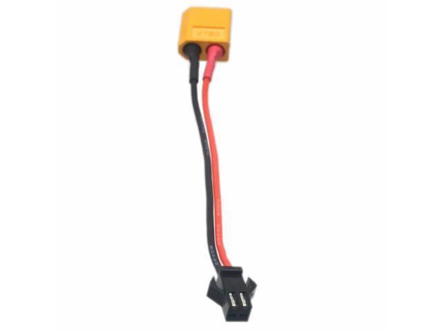 Mini Tamiya female To SM 2Pin plug female Adapter 10CM 20awg Wire LED RC battery 