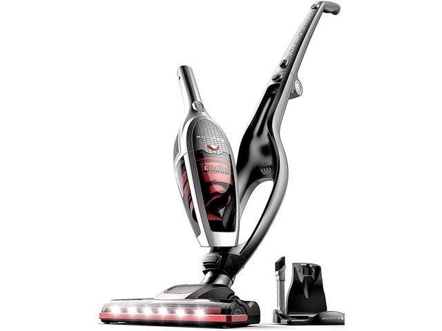 ROOMIE TEC Cordless Vacuum Cleaner, 2 in 1 Handheld Vacuum, High-Power 2200mAh Li-ion Rechargeable Battery, with Corner Lighting and Upright Charging Base